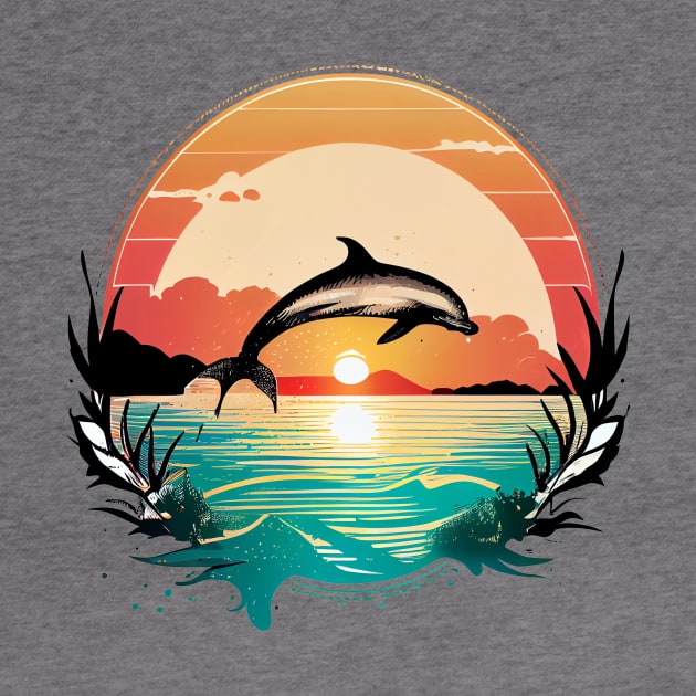 Vintage Surf Dolphin by Banned Books Club